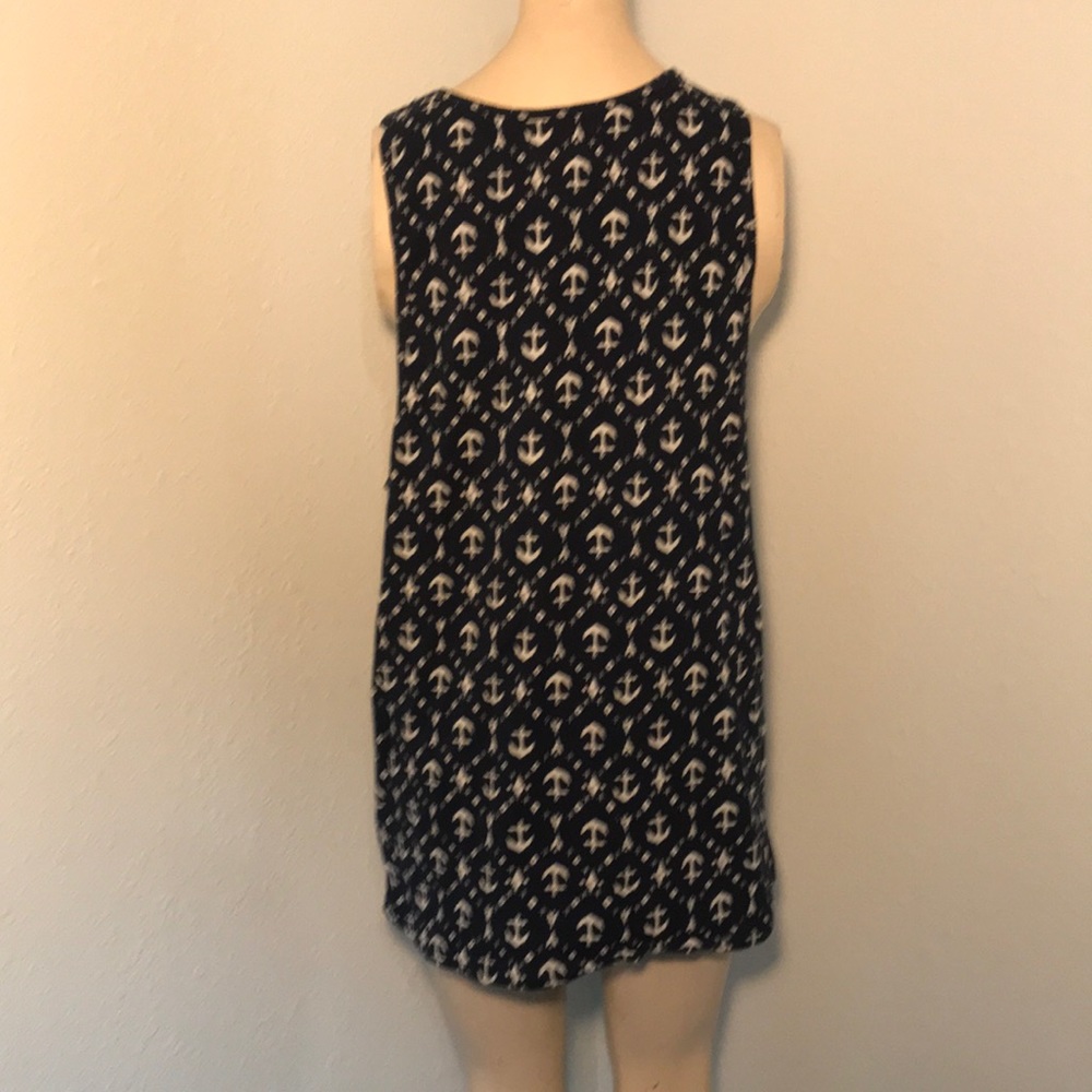 Obey propaganda tank shirt blue white anchors